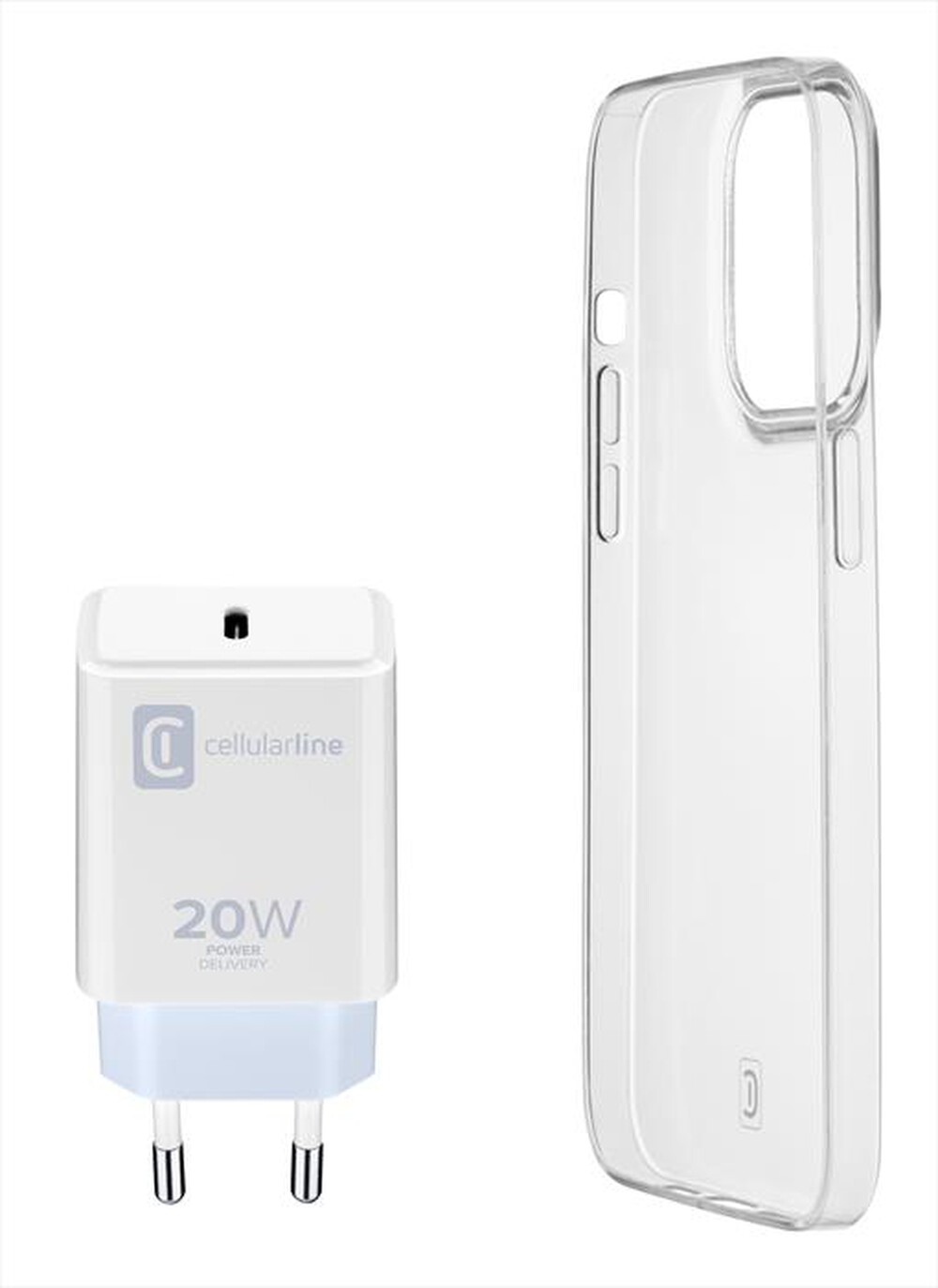"CELLULARLINE - Cover STARTER KIT per iPhone 14-White"
