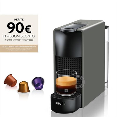 KRUPS - XN110BK Essenza  Mini Nespresso-Intense Grey