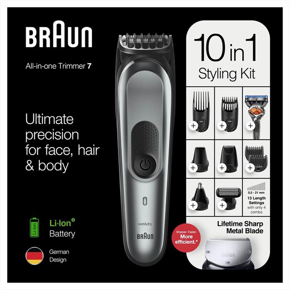 "BRAUN - MGK7221-Argento"
