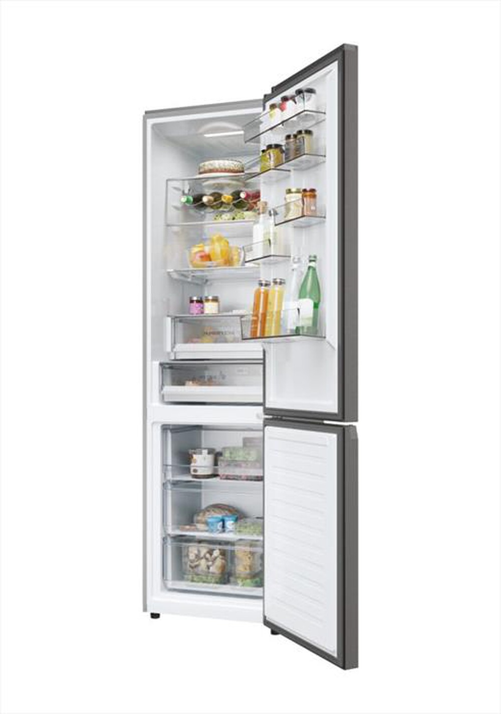 "HAIER - Frigorifero combinato HDPW5620ANPD Classe A 409 lt-Platino"