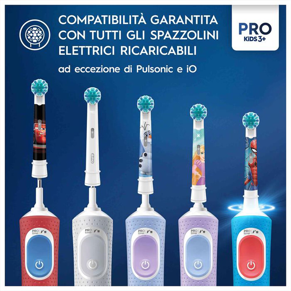 Immagine del prodotto ORAL-B - TESTINE PRO KIDS SPIDERMAN 3 TESTINE-BIANCO personaggio SPIDERMAN