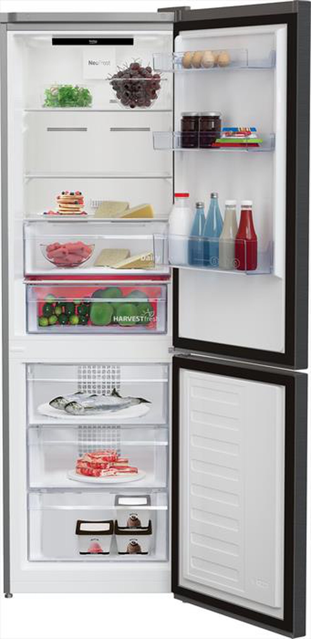 "BEKO - Frigorifero combinato RCNE366E70ZXBRN Classe B-Dark Inox"