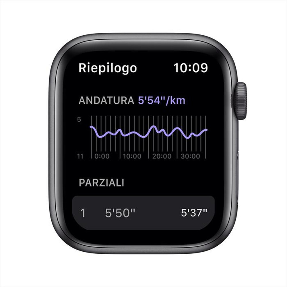 Immagine del prodotto APPLE - Watch NIKE SE GPS 44mm Alluminio Grigio Sc-Cinturino Sport Antracite/Nero