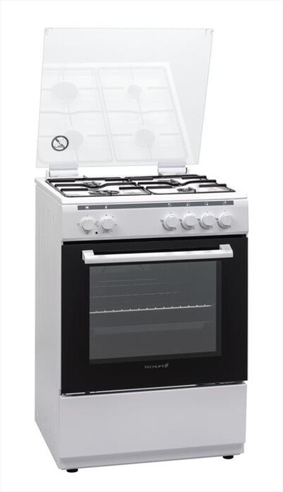 TECHLIFE - Cucina a gas TLCK66FEB Classe A-Bianco