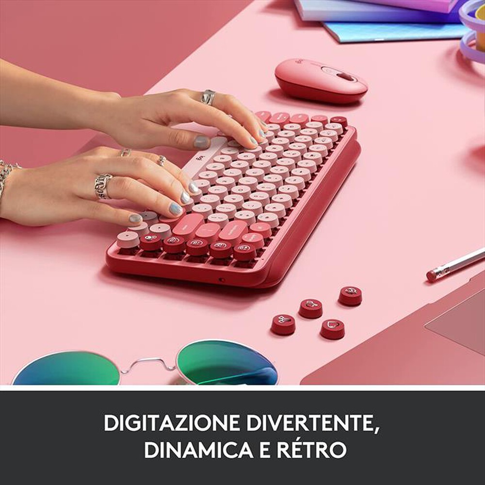 "LOGITECH - POP Keys Tastiera-Heartbreaker"