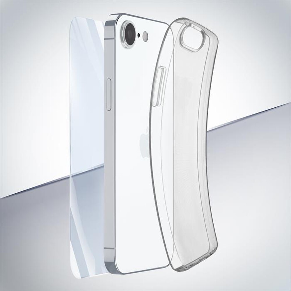 Immagine del prodotto CELLULARLINE - Kit accessori PROTECTION KIT per iPhone 16E/17E-Trasparente