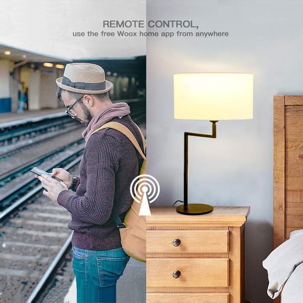 "WOOX - SMART LED BULB RGBW E27, 8W, 3000K-Bianco"