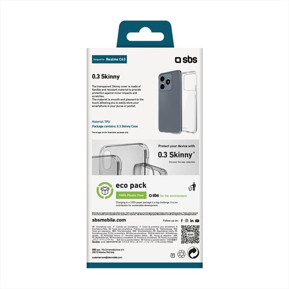Immagine del prodotto SBS - Cover Skinny Realme C63 TESKINREC63T-Trasparente