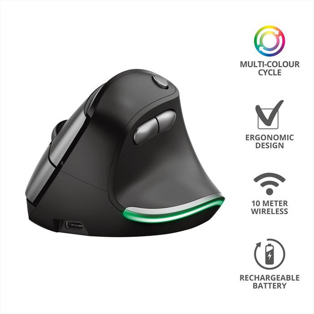 Immagine del prodotto TRUST - BAYO ERGO WIRELESS MOUSE-Black/Grey