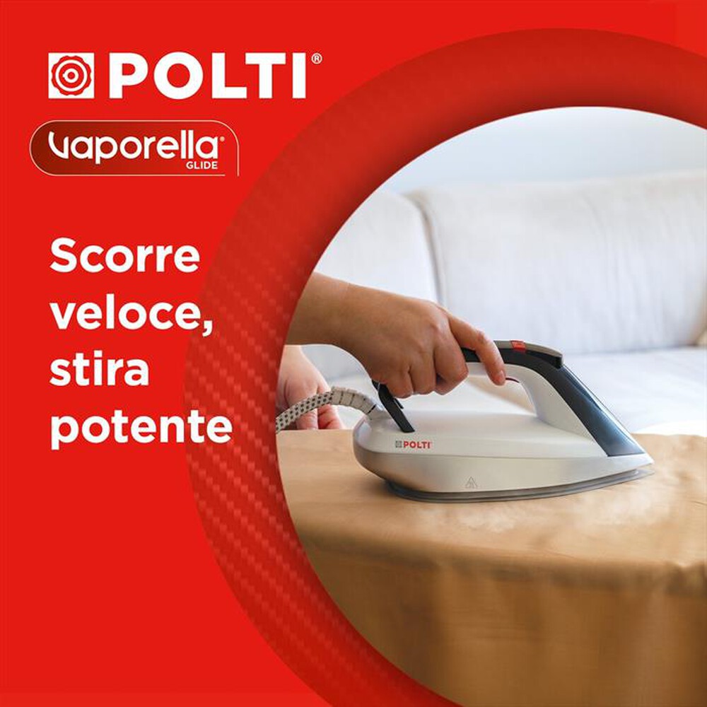 Immagine del prodotto POLTI - Sistema stirante VAPORELLA GLIDE VG40.20-Bianco-Grigio-Rosso
