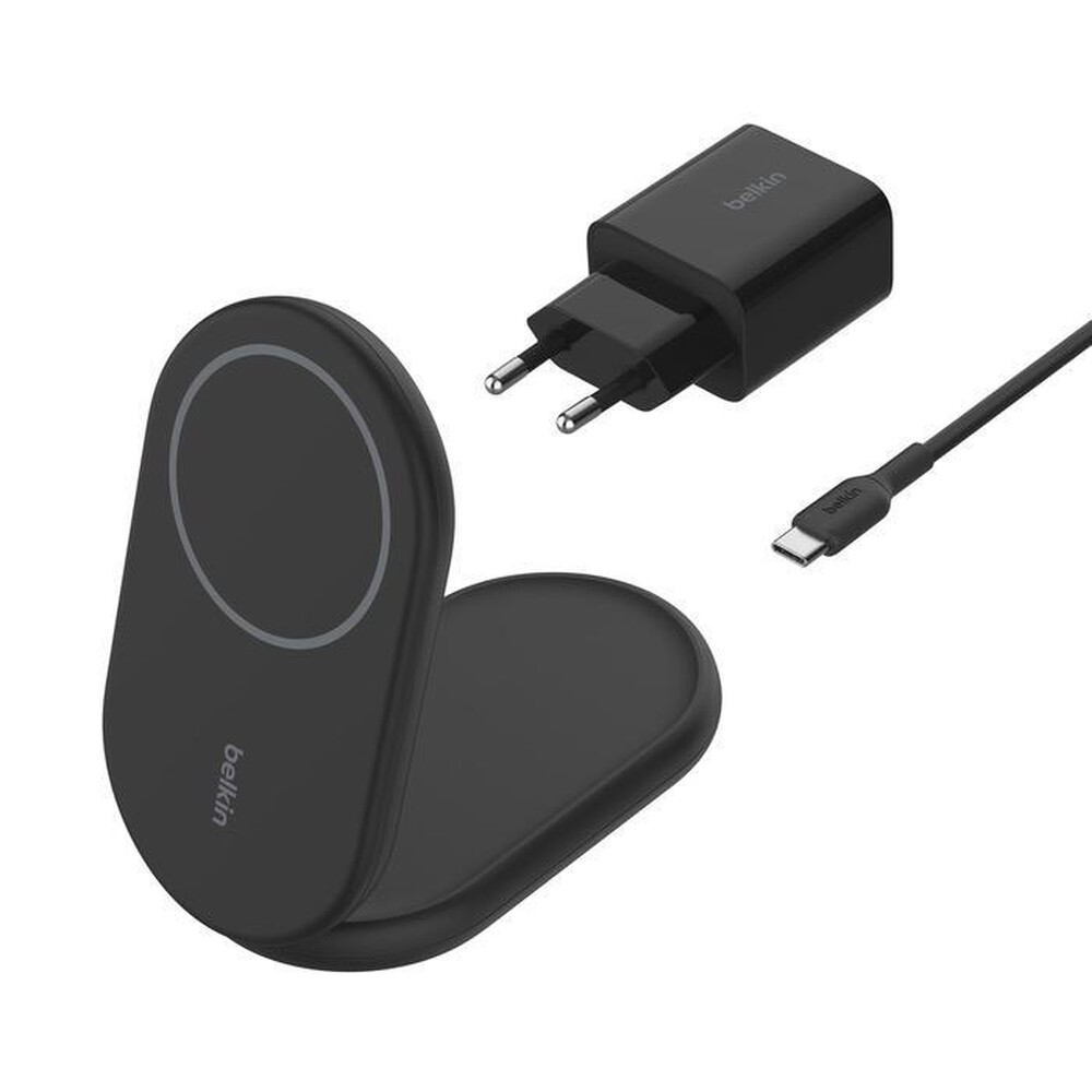 "BELKIN - SUPPORTO DI RICARICA WIRELESS 2IN1 15W QI2-Nero"