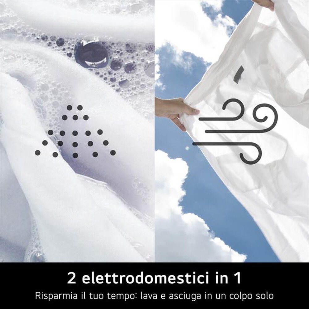 Immagine del prodotto LG - Lavasciuga W4NX1095NWB 6 MOTION 9/5KG Classe A-Essence White