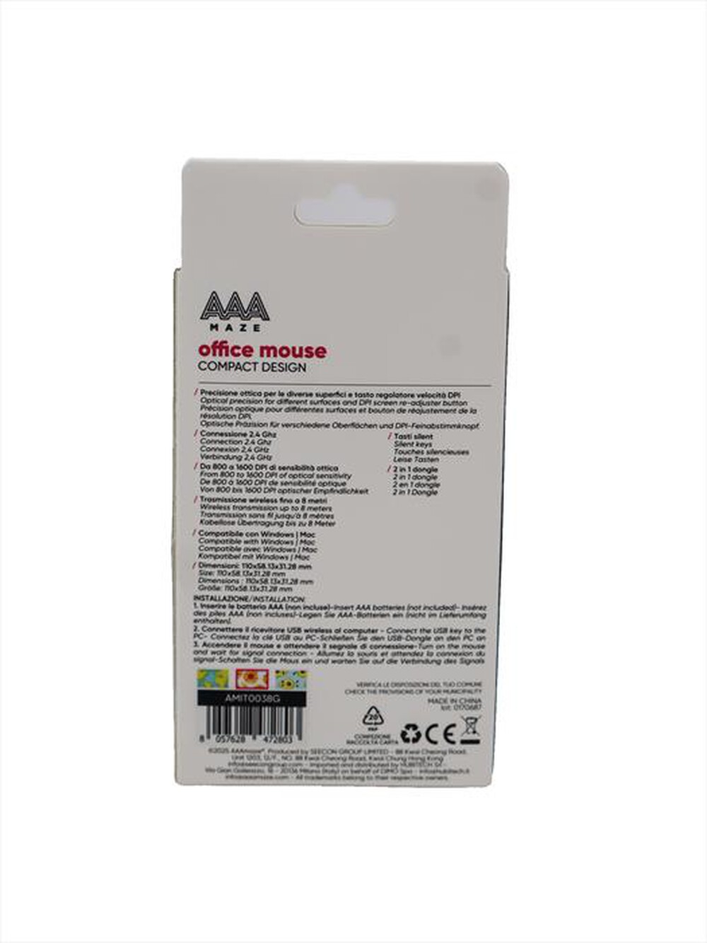 Immagine del prodotto AAAMAZE - MOUSE DESIGN OFFICE WIRELESS-Avocado