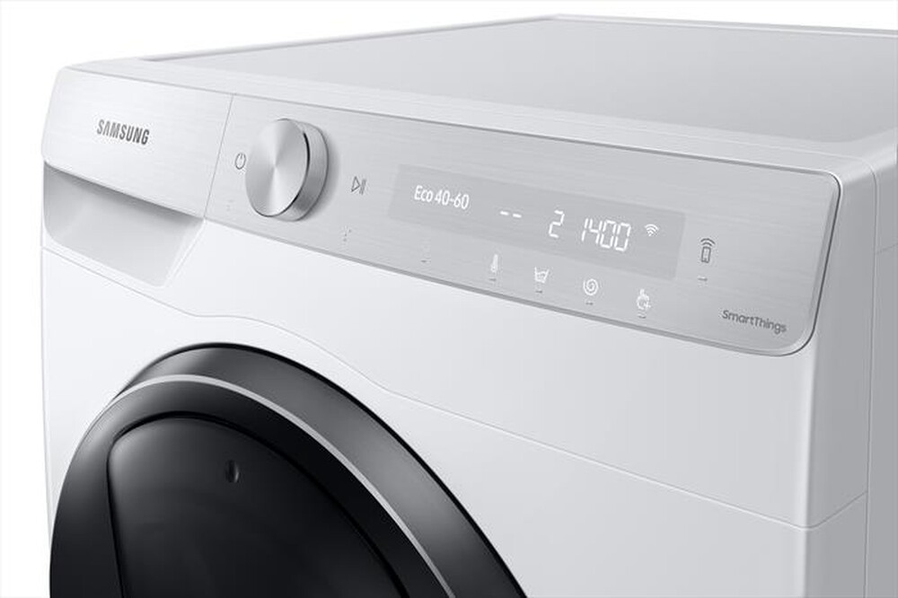 "SAMSUNG - Lavatrice WW90T954ASH/S3 QUICKDRIVE AI CONTROL 9Kg-BIANCO CON OBLO' Shiny Black"