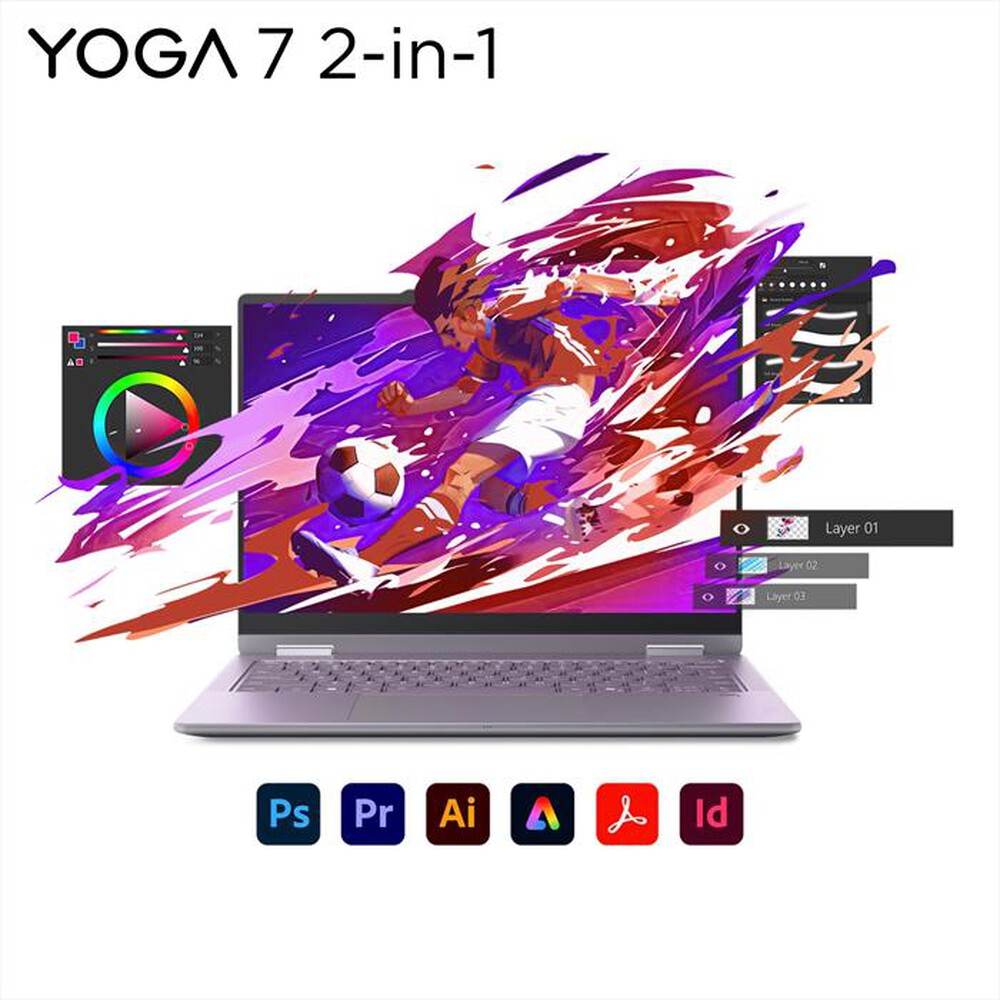 "LENOVO - YOGA 7 2-IN-1 83JQ005EIX-Luna grey"