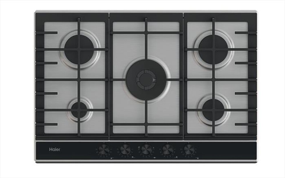 "HAIER - Piano cottura a gas HAHG7W5XH 74,5 cm-Acciaio inossidabile"