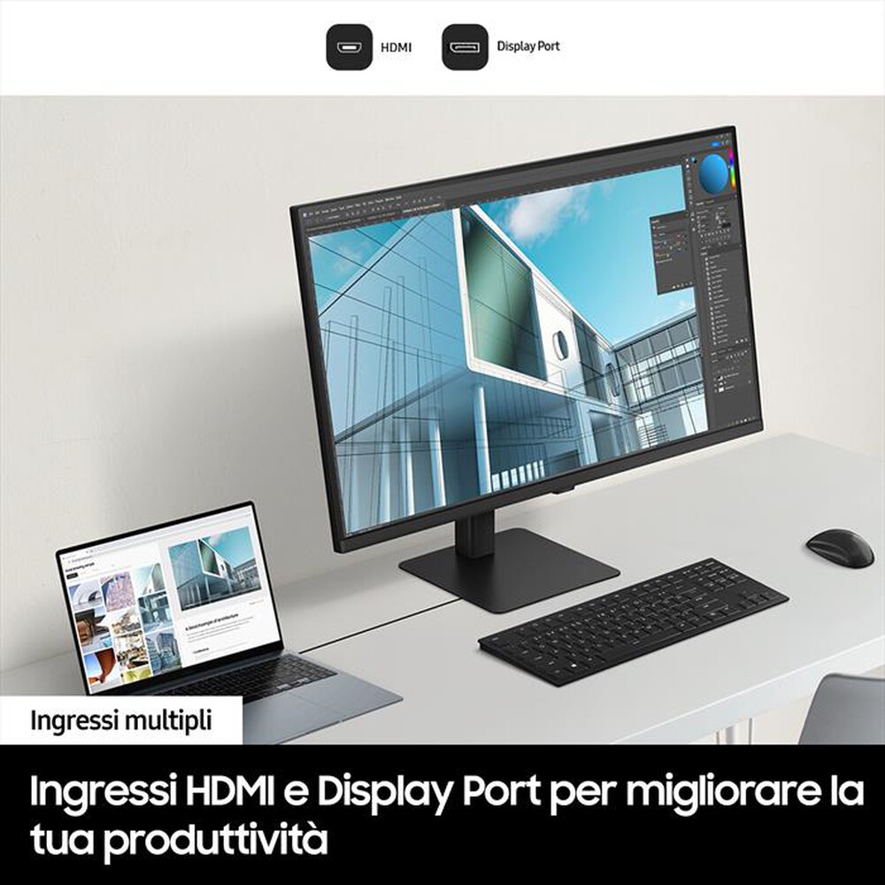 "SAMSUNG - Monitor LED 27\" HRM VIEWFINITY S7 - S70D UHD FLAT"