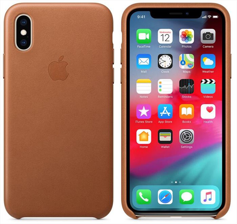 "APPLE - Custodia in pelle per iPhone XS MAX-Cuoio"