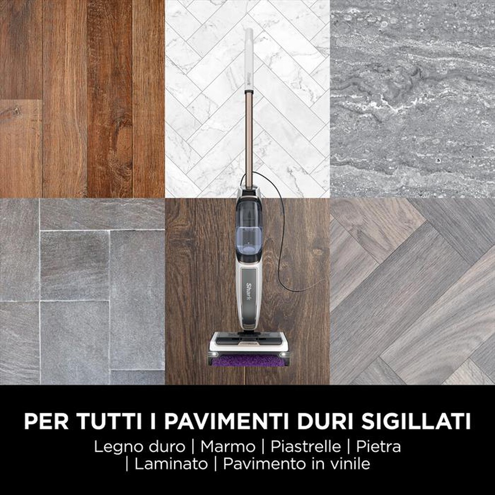 "SHARK - SCOPA A VAPORE LAVAPAVIMENTI STEAMPICKUP SD200EU-Bianco"