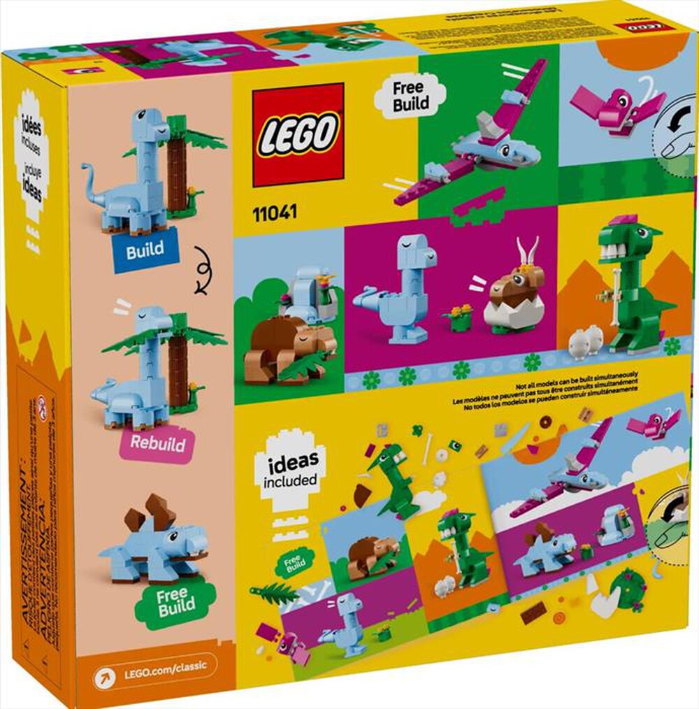 "LEGO - CLASSIC Dinosauri creativi - 11041-Multicolore"