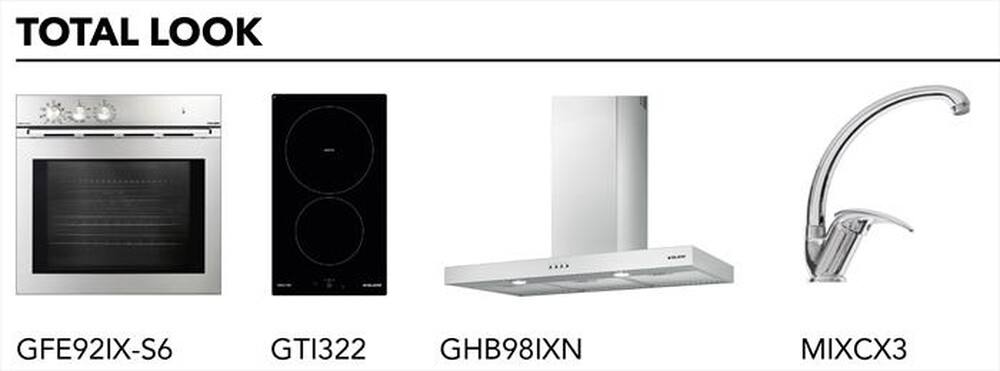 "GLEM GAS - Lavello lneare LS1G86C 1 vasche-CROMA"