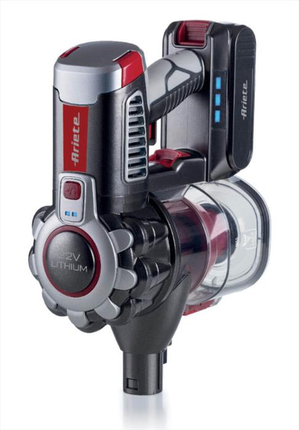 "ARIETE - 2757 22v Lithium Scopa Elettrica Cordless-rosso"