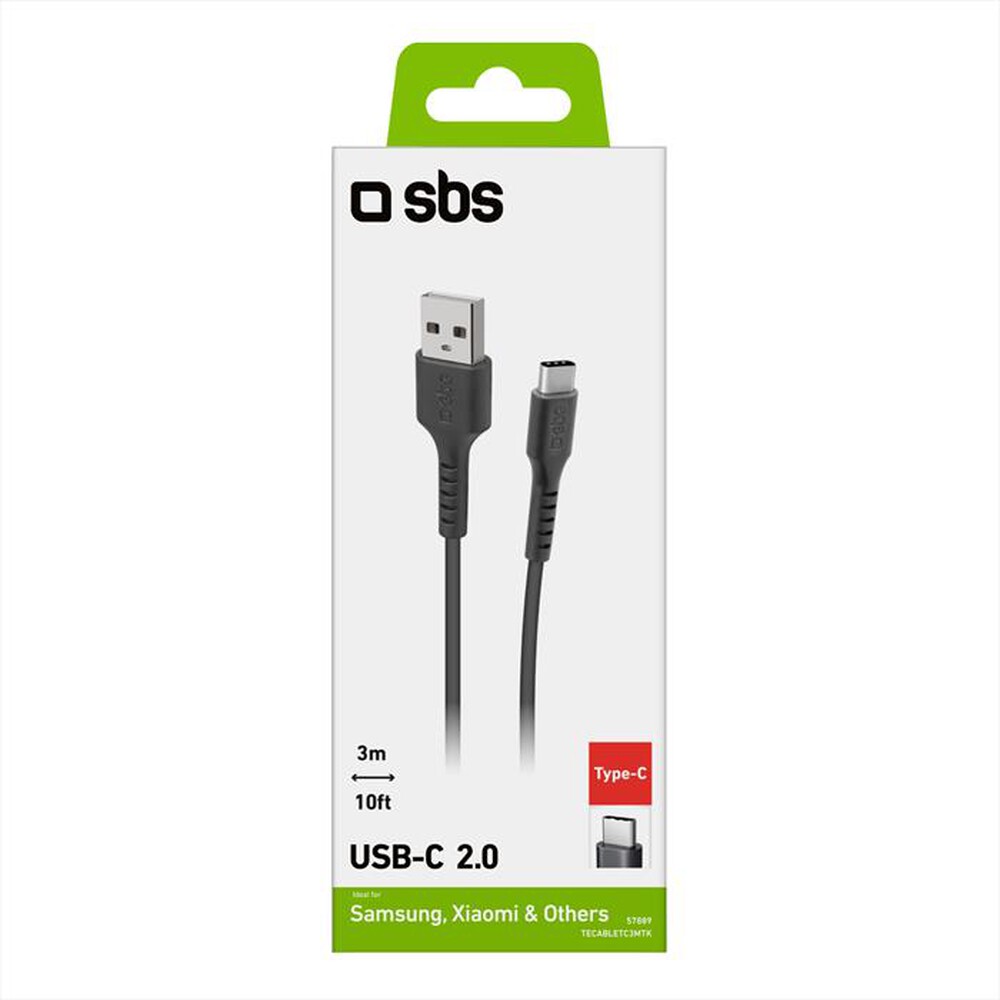 "SBS - TECABLETC3MTK-nero"