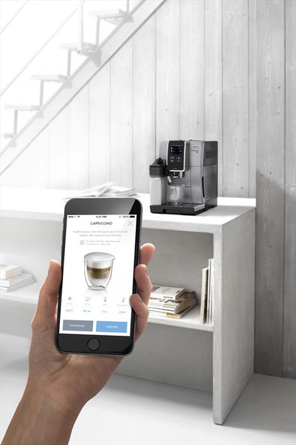 Immagine del prodotto DE LONGHI - DINAMICA PLUS ECAM 370.85.SB MACCHINA AUTOMATICA-argento nero