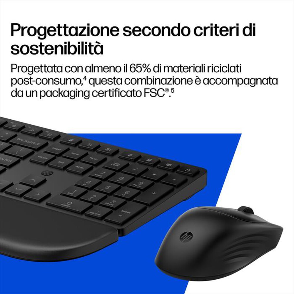 Immagine del prodotto HP - COMBO TASTIERA E MOUSE 580C-Nero