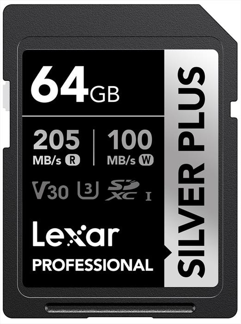 "LEXAR - Supporto Micro SDXC PRO 64GB PLUS V30-Nero"