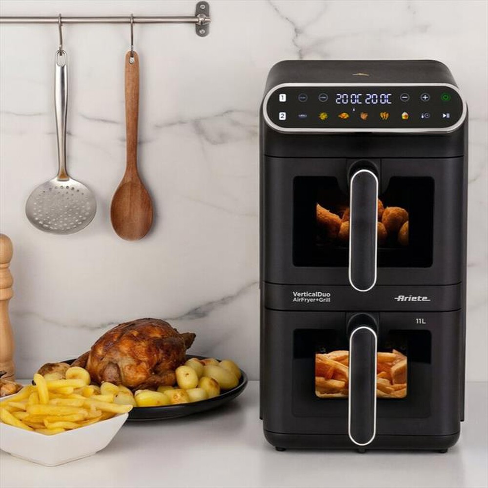 Immagine del prodotto ARIETE - Friggitrice ad aria doppia verticale 4640-Nero