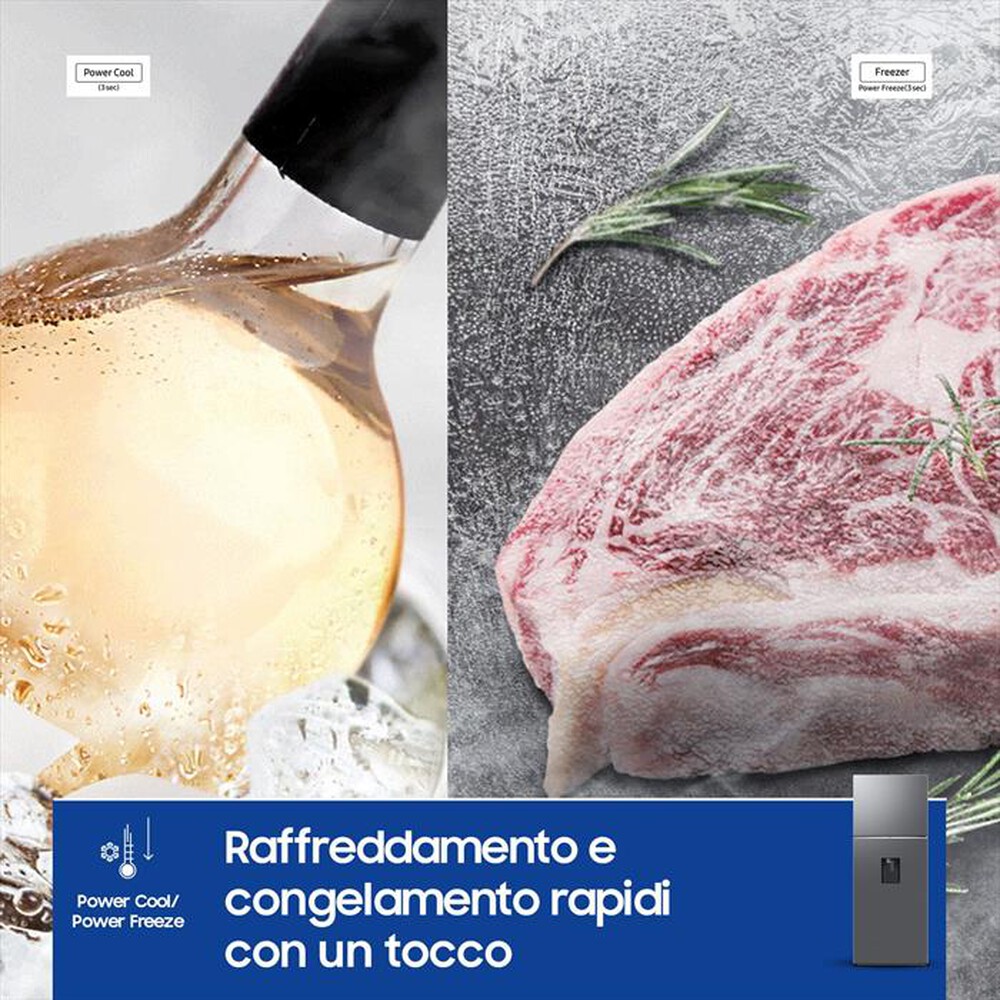 Immagine del prodotto SAMSUNG - Frigorifero 2 porte RT47CG6736S9ES Classe E 462l-METAL INOX