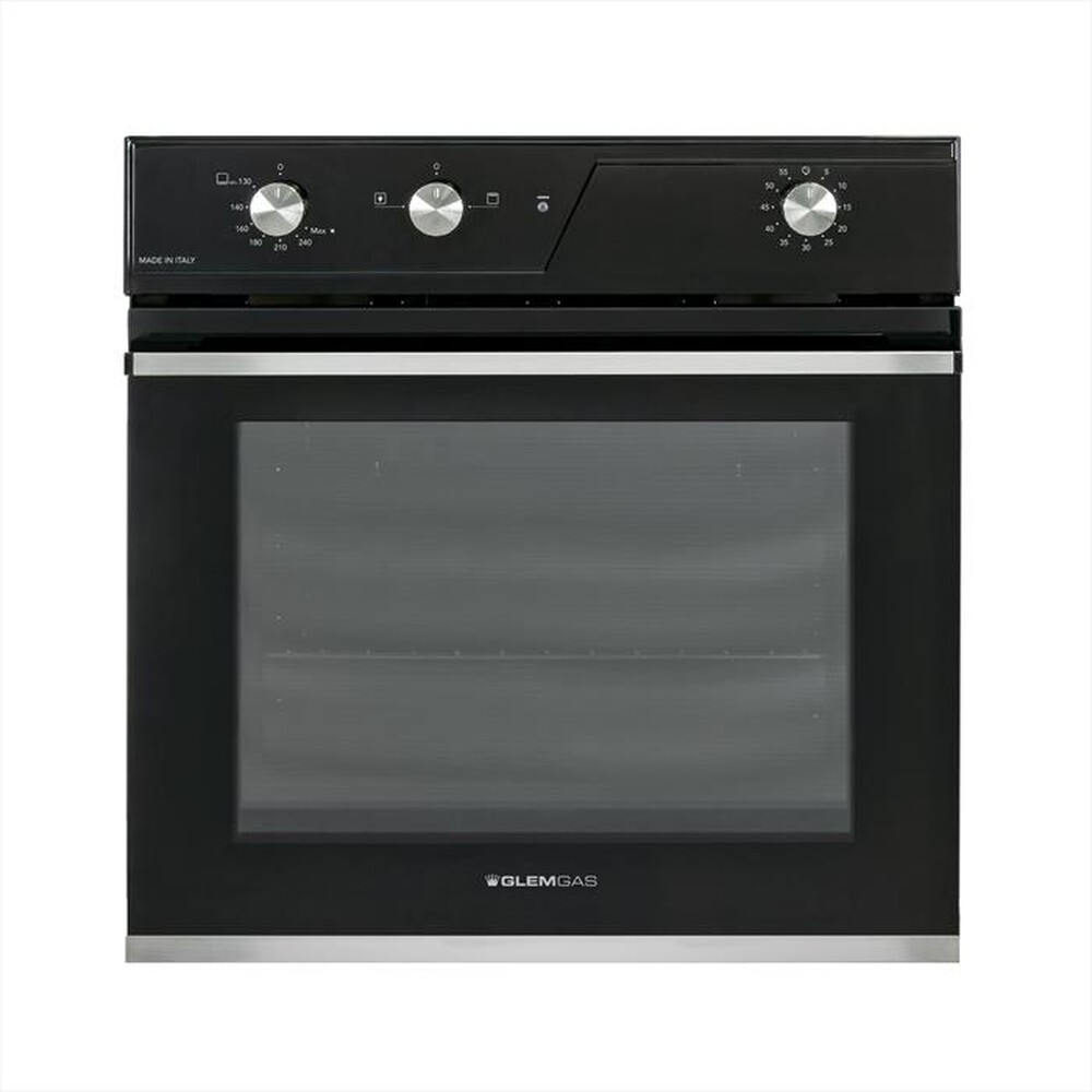 Immagine del prodotto GLEM GAS - Forno da incasso elettrico e gas GFRF21BK Classe A-Nero Lucido
