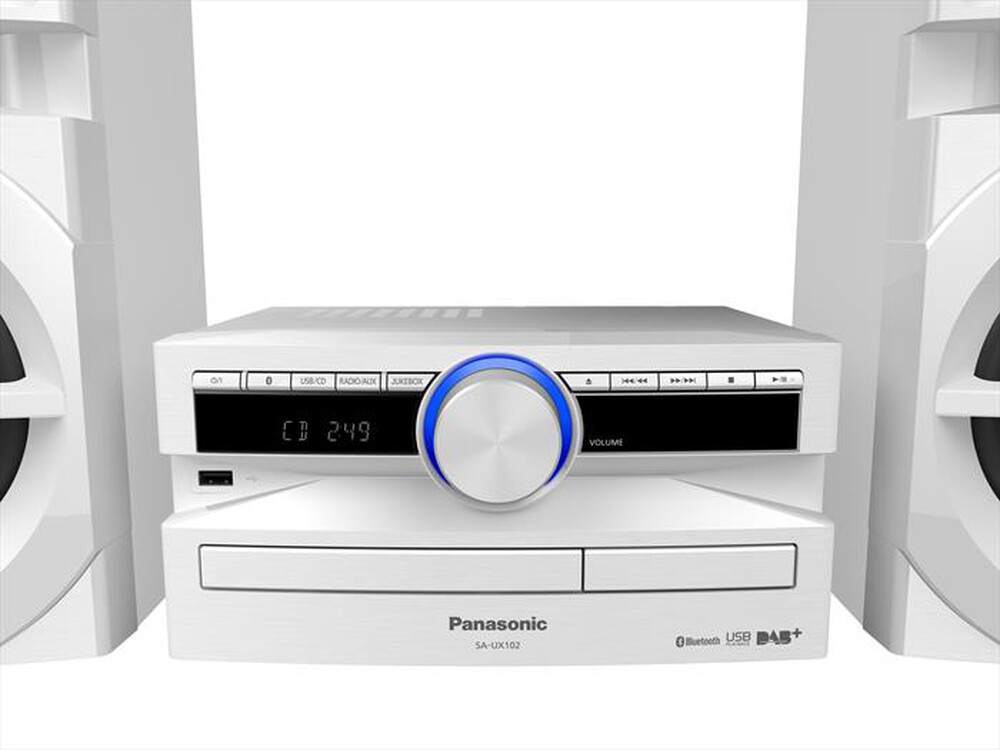 "PANASONIC - Mini HiFi Bluetooth SC-UX102E-W-bianco"