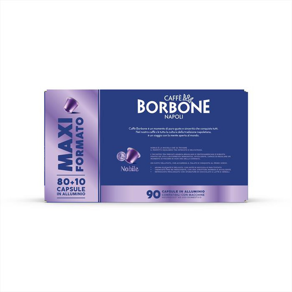 Immagine del prodotto CAFFE BORBONE - NESPRESSO ALLUMINIO NOBILE 80+10 PZ
