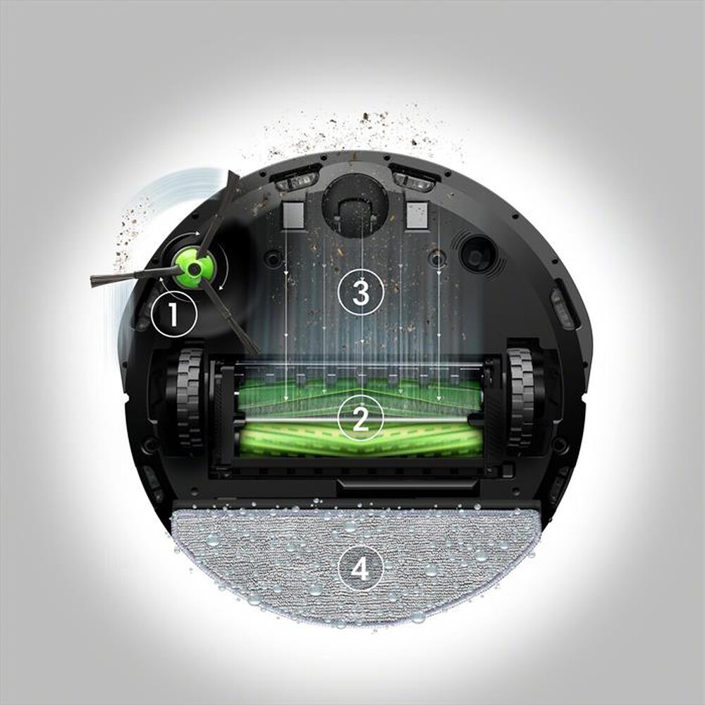 "iROBOT - Aspirapolvere robot ROOMBA COMBO J5+578-Grafite"
