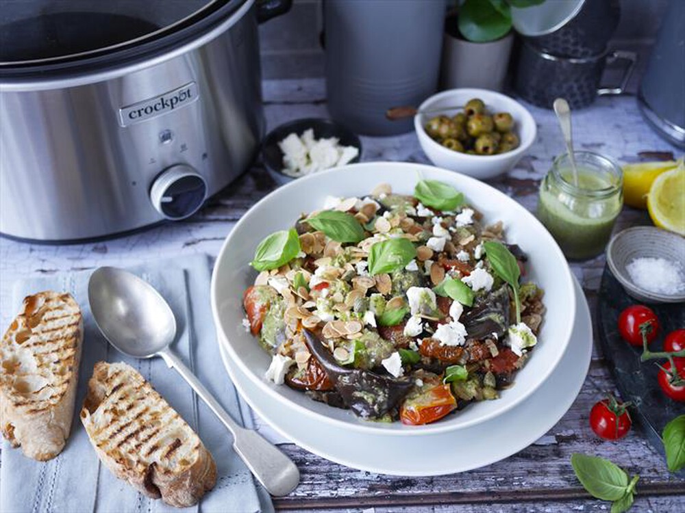 "Crock Pot - SLOW COOKER 3,5 LT SIZZLE&STEW-Silver"