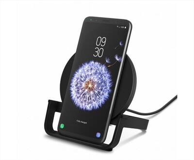 BELKIN - SUPPORTO DI RICARICA WIRELESS 10W CON ALIMENTATORE-Nero