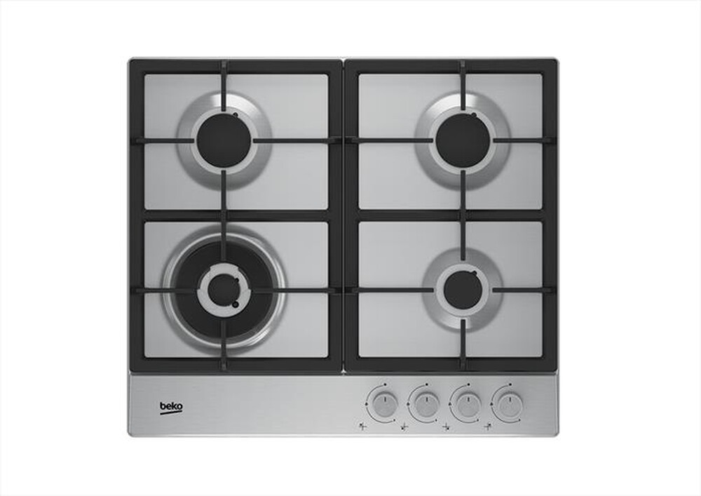 "BEKO - Piano cottura a gas HAW642C5SX 58cm-Inox"