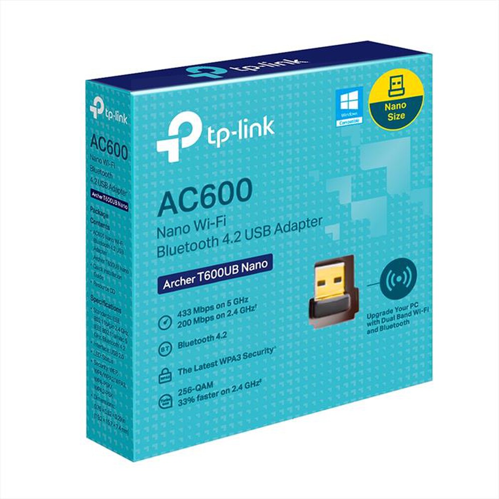 "TP-LINK - ARCHER T600UB -AC600 WI-FI BLUETOOTH USB ADAPTER"