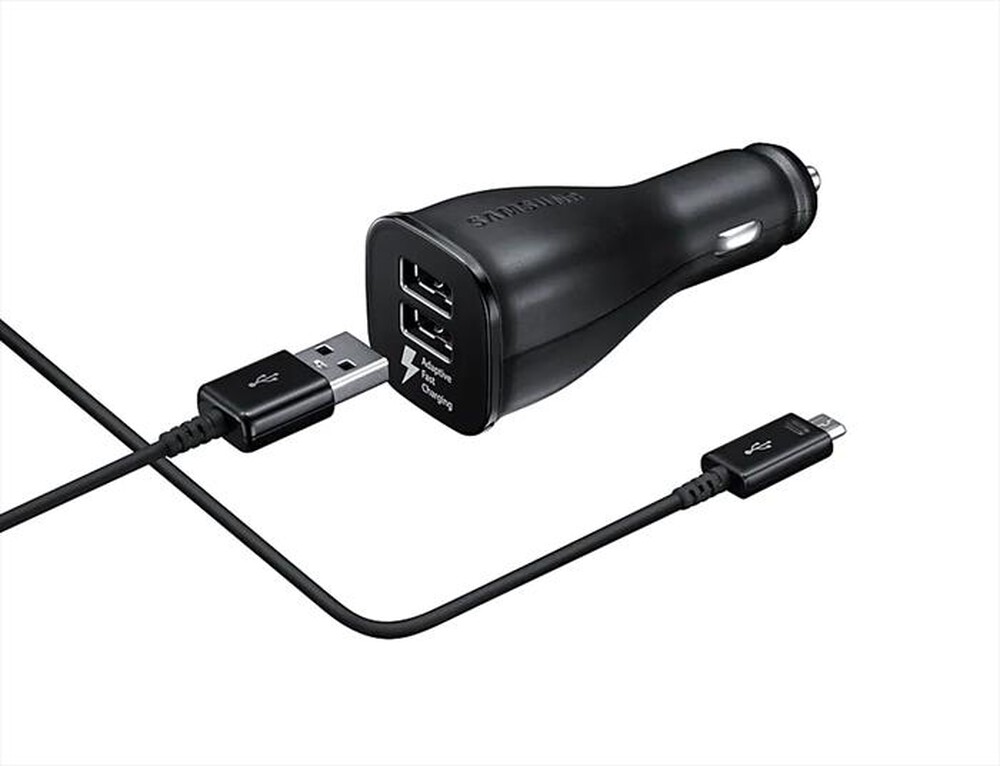 "SAMSUNG - Dual Car Charger Fast Charge Type-C (15W)-NERO"