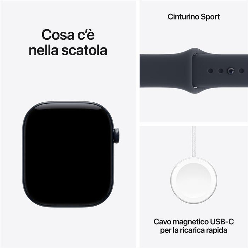 Immagine del prodotto APPLE - Watch Series 12 GPS + Cellular 46mm Ceramica Blu-Sport Band Blu marino - S/M