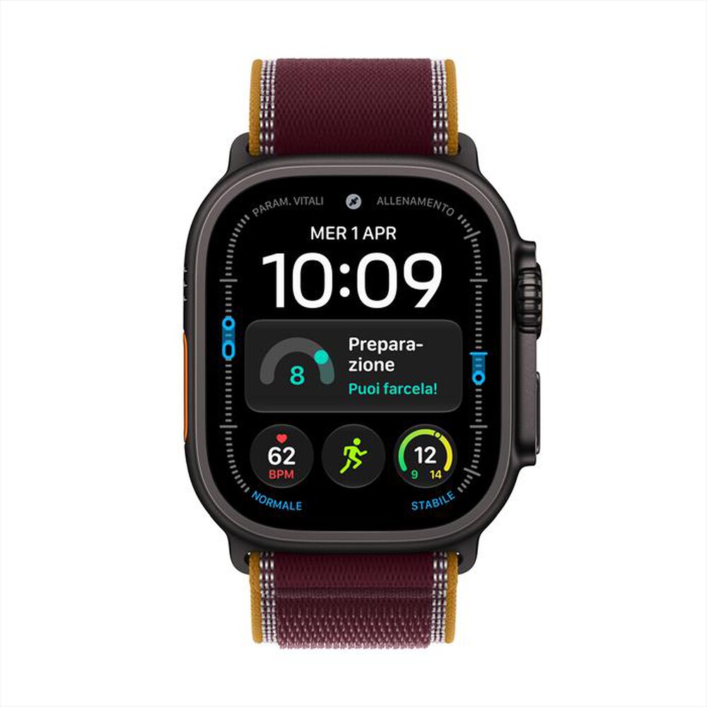 Immagine del prodotto APPLE - Watch Ultra 4 GPS + Cellular 49mm Titanio-Trail Loop Borgogna - M/L