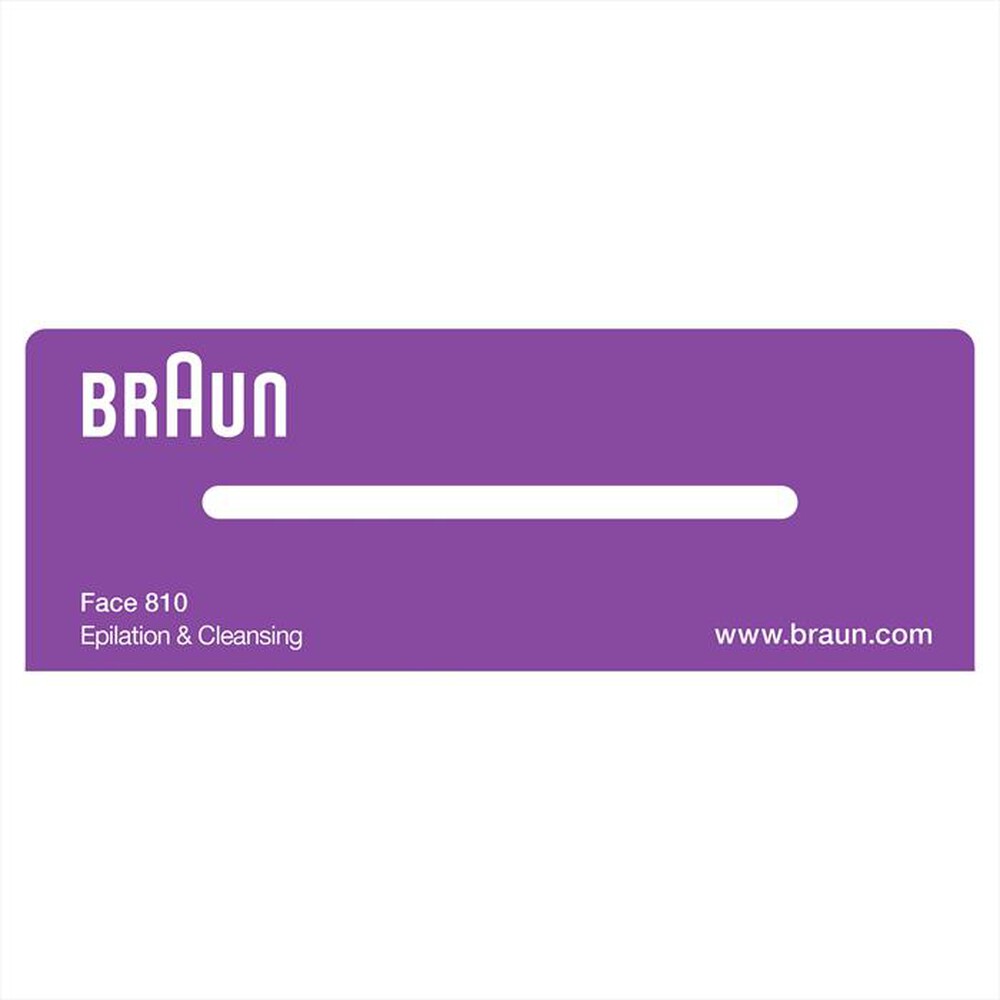 "BRAUN - Face 810-Bianco"