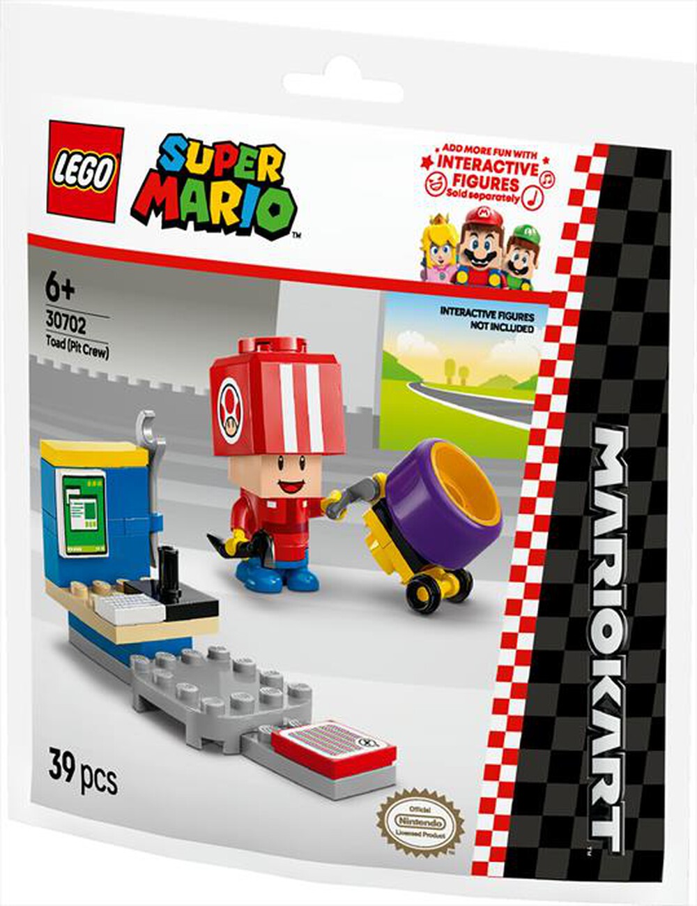 "LEGO - SUPER MARIO Mario Kart: Toad (pit stop) - 30702"