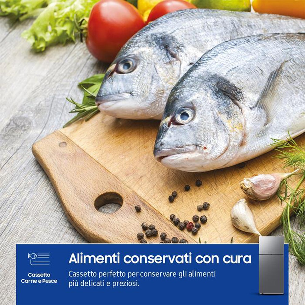 "SAMSUNG - Frigorifero 2 porte RT53DG7A14S9EF Classe E 530 lt-Metal Inox"