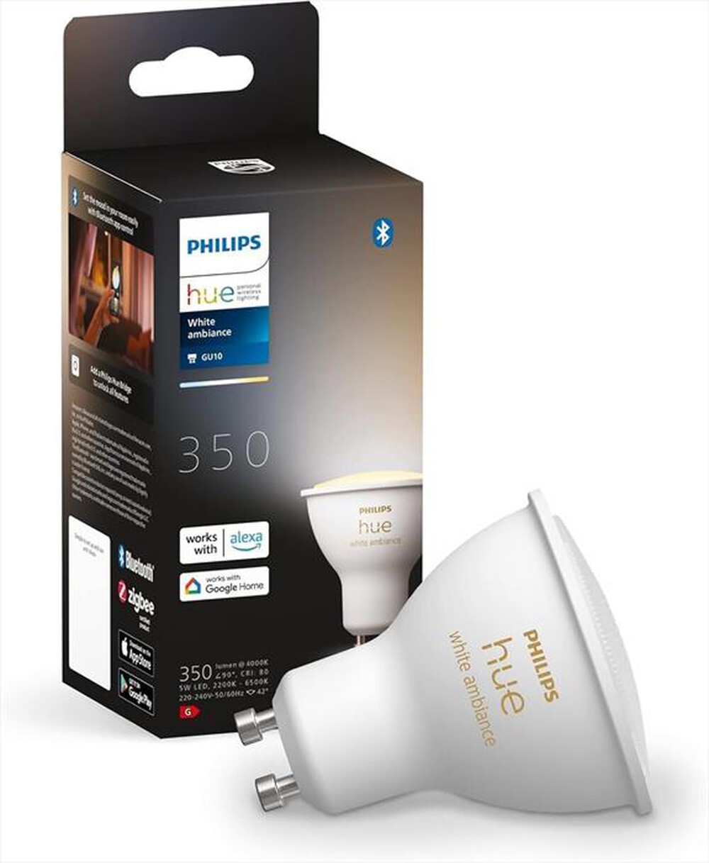 Immagine del prodotto PHILIPS - HUE WHITE AMBIANCE LAMPADINA GU10 35W-Bianca