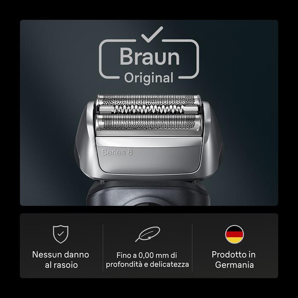 Immagine del prodotto BRAUN - Testina di Ricambio ORIGINALE MALHRREMKP 83M-GRIGIO