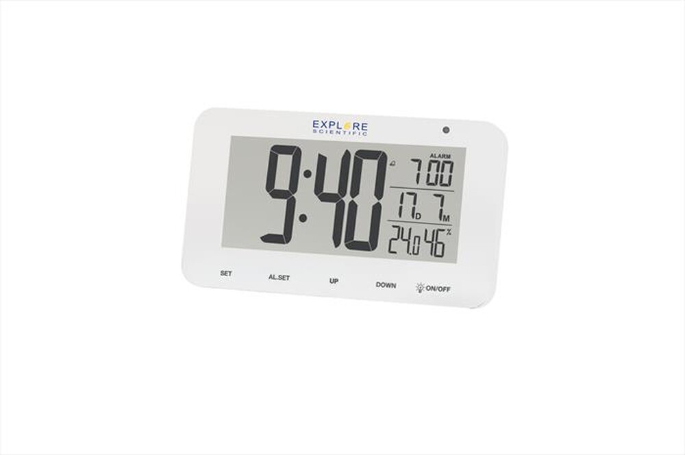 "EXPLORE SCIENTIFIC - RDC1004 OROLOGIO RADIOCONTROLLATO-White"