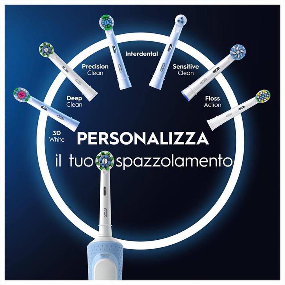 "ORAL-B - Spazzolino elettrico PW VITALITY PRO DUO HBOX-Blu, Nero"